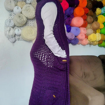 Tyrian Hooded Cargo Vest