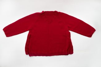 Snuggly V-Neck Sweater - Free Knitting Pattern For Women in Paintbox Yarns Baby DK