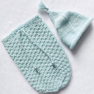 Sleep Cocoon and Cap for 9 Inch Dolls