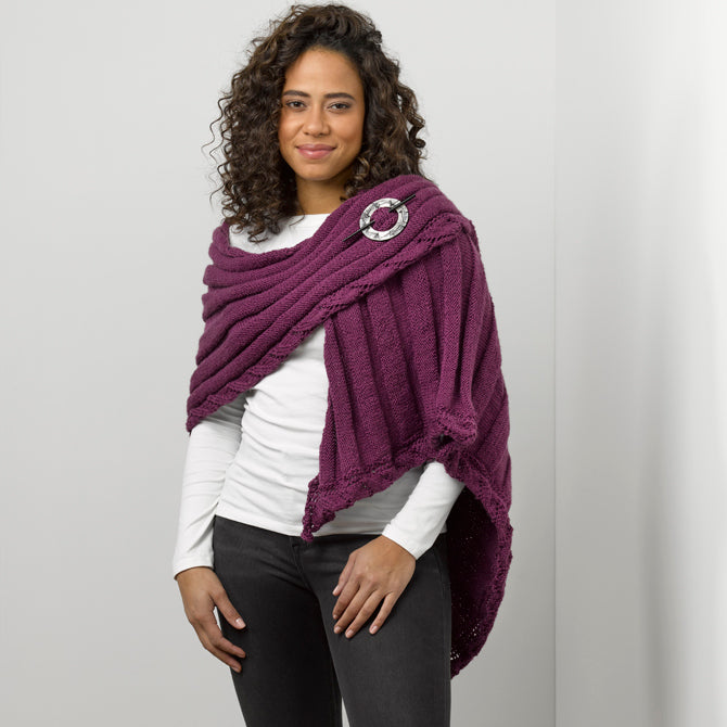 Arlee Shawl - Knitting Pattern for Women in Tahki Yarns Whistler