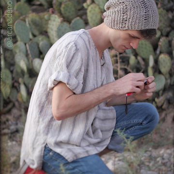 "Cactitopia" boho beanie hat