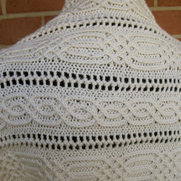 Annecy Alpine CableLace Shawl