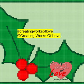 Christmas Holly C2C Graphgan