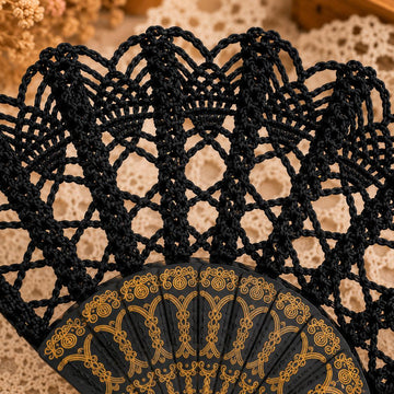 Crochet Hand Fan Pattern PDF + Video Tutorial | Lace Folding Fan
