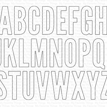 My Favorite Things Die-namics Die - Impact Alphabet