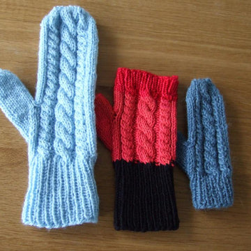 Cable mittens (matching Rory Gilmore hat)