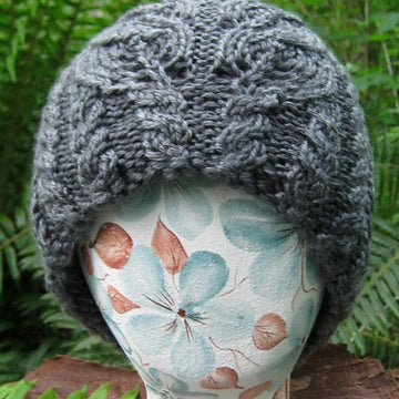 Twin Leaves & Cables Cap