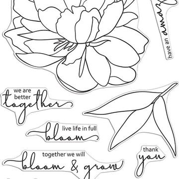 Hero Arts + Altenew 6"X8" Stamp Set - Bloom & Grow
