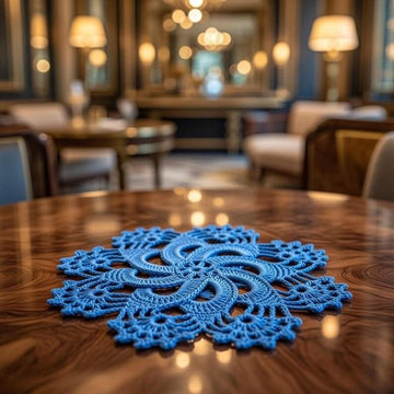Crochet Round Motif Coaster Doily Pattern