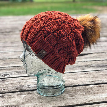 Knit Checkerboard Slouch