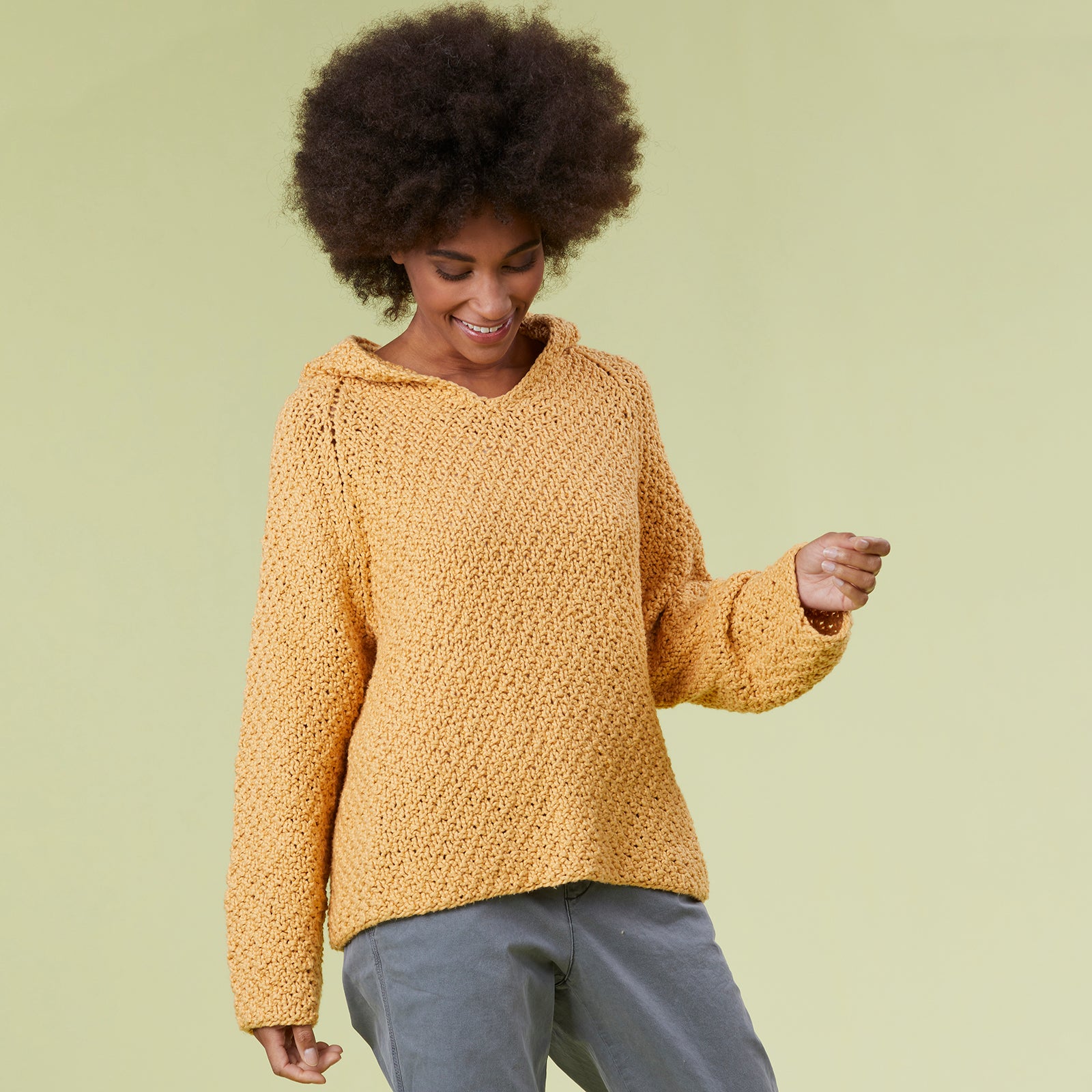 Provincetown Hoodie - Sweater Knitting Pattern for Women in Tahki Yarns Hatteras by Tahki Yarns