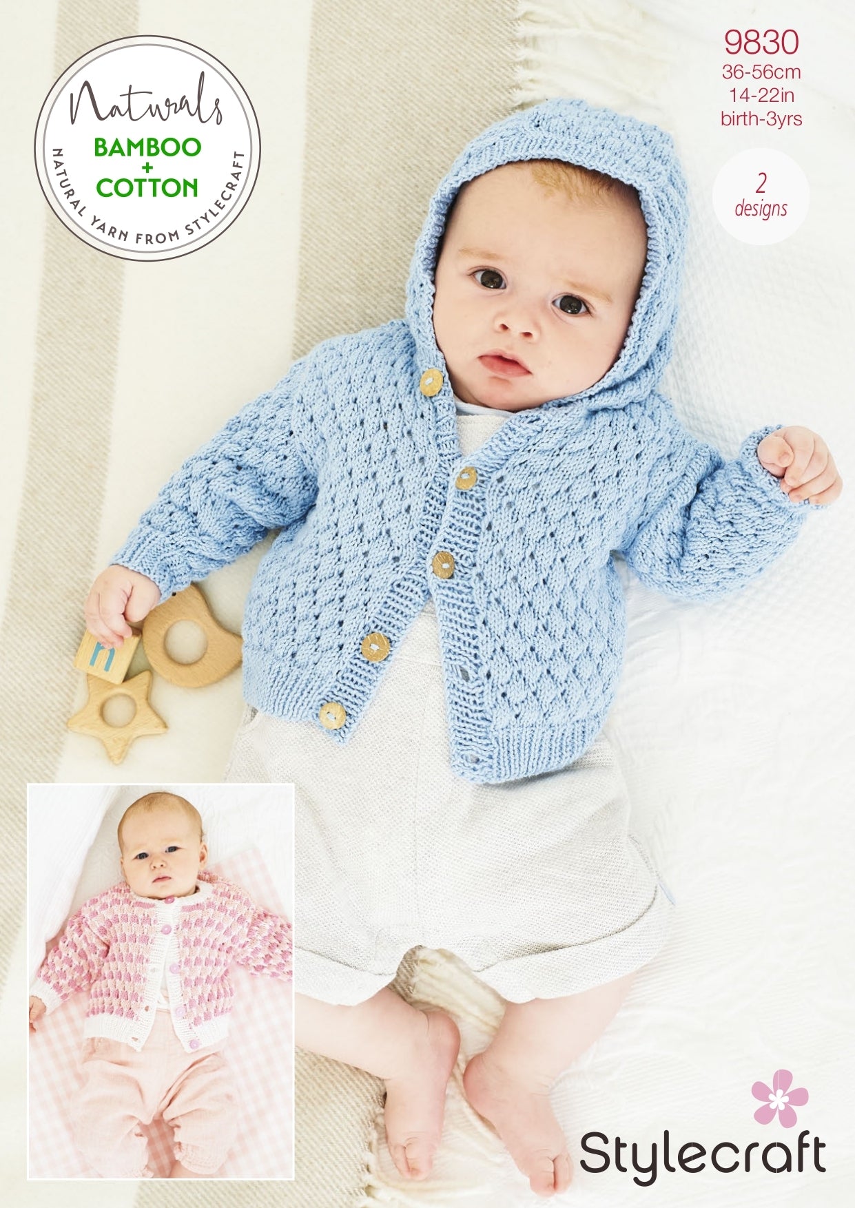 Cardigans in Stylecraft Naturals Bamboo & Cotton DK - 9830 - Downloadable PDF