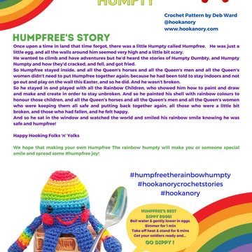 Rainbow Humpty Egg Cosy