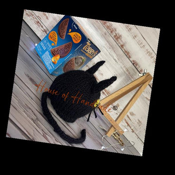 Black Cat Chocolate Orange Cover Knitting Pattern