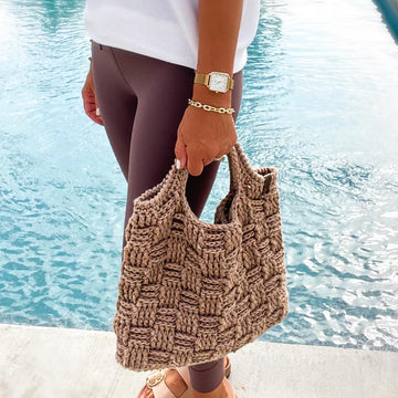 The Teagan Basketweave Tote