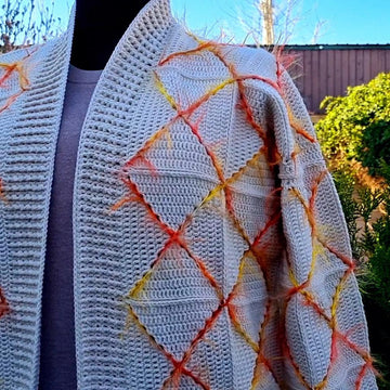Crochet Cardigan with granny squares