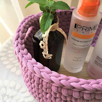 Recycled (t-shirt) yarn basket-100