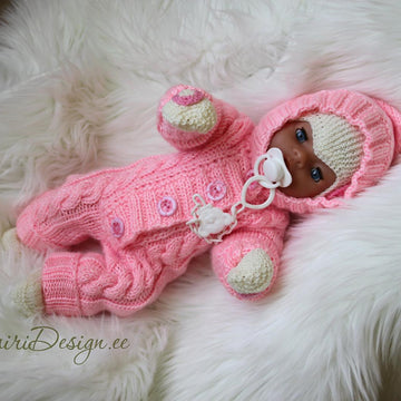 Cabled jumpsuit baby doll