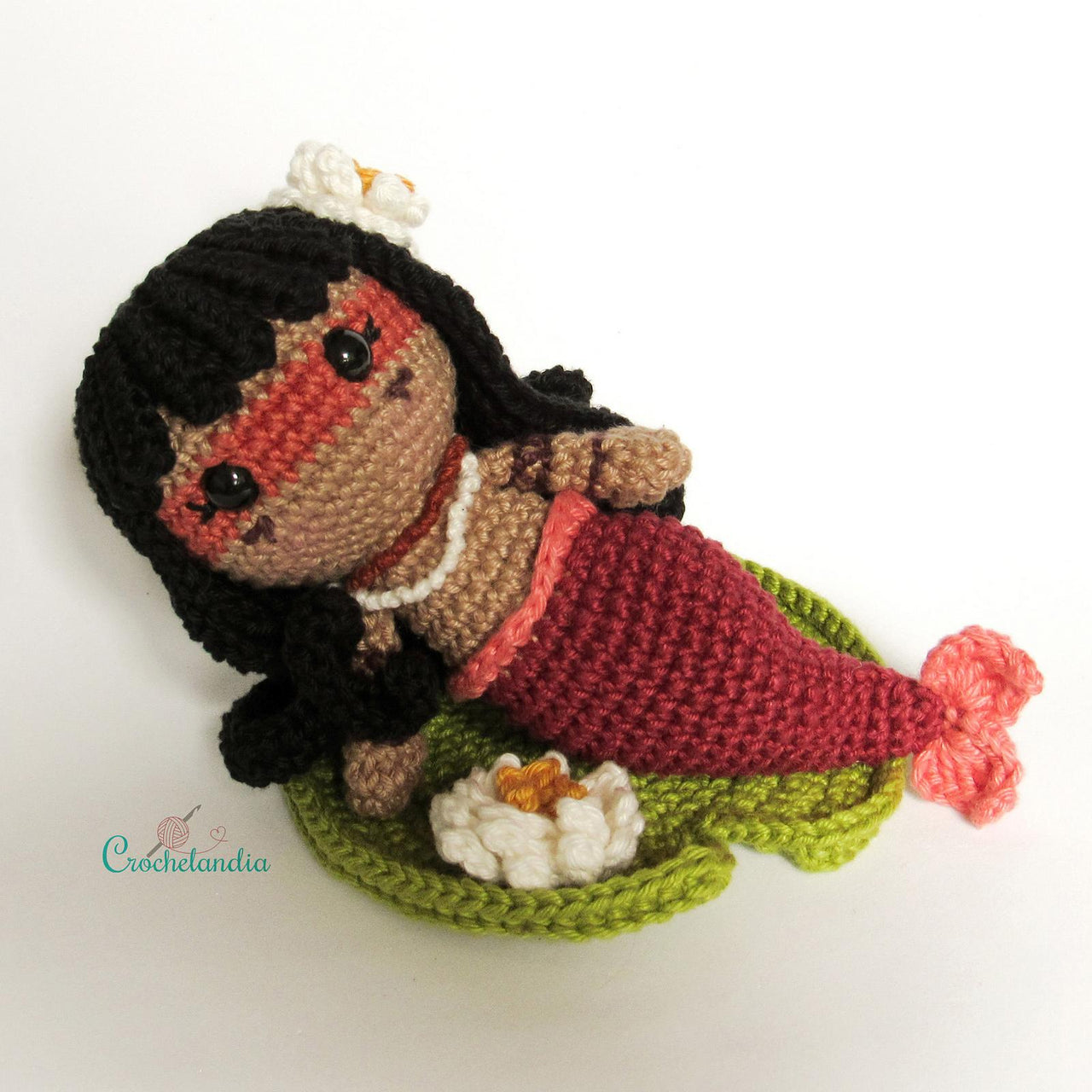 Iara, the brazilian mermaid - crochet pattern by Crochelandia
