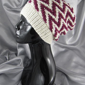 Zig Zag Stripe Slouch Hat