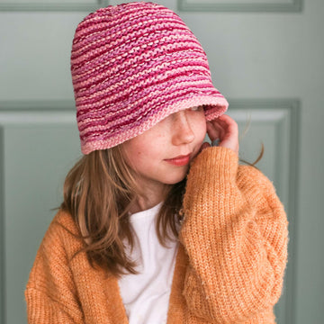 Scrappy Knit Bucket Hat