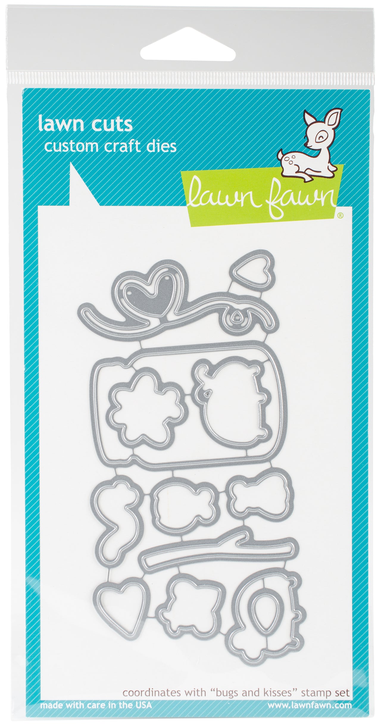 Lawn Fawn Lawn Cuts Custom Craft Die - Bugs & Kisses