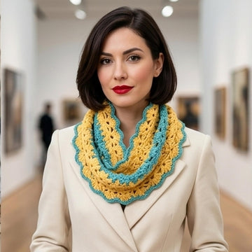 Blooming Hearts Cowl Crochet Pattern