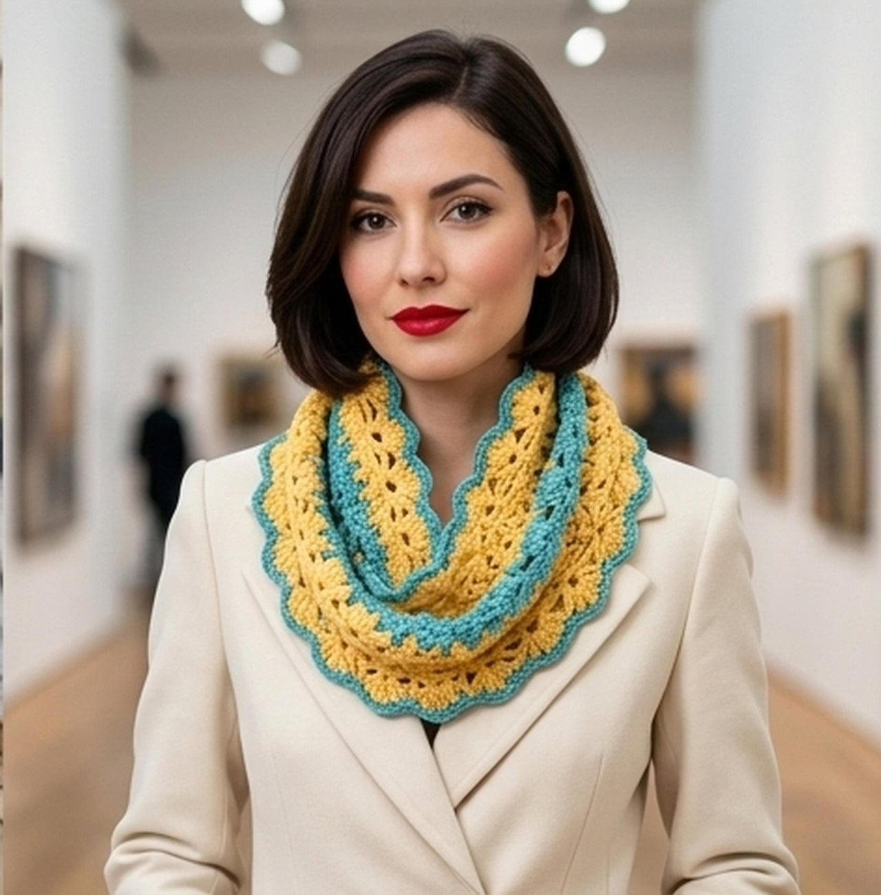 Blooming Hearts Cowl Crochet Pattern