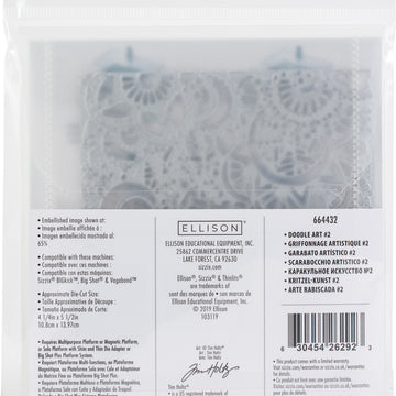 Sizzix Thinlits Die By Tim Holtz - Doodle Art #2