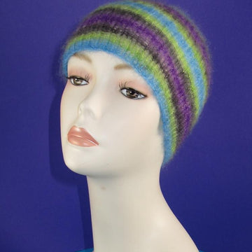 Angel Prints Mohair Rib Skullcap Hat