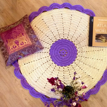 Pattern round rug crochet