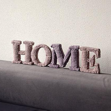 HOME 3D Letters Crochet Pattern, 3D Words