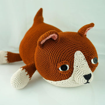 Cory the Corgi in Cascade Yarns Noble Cotton - DK655 - Downloadable PDF