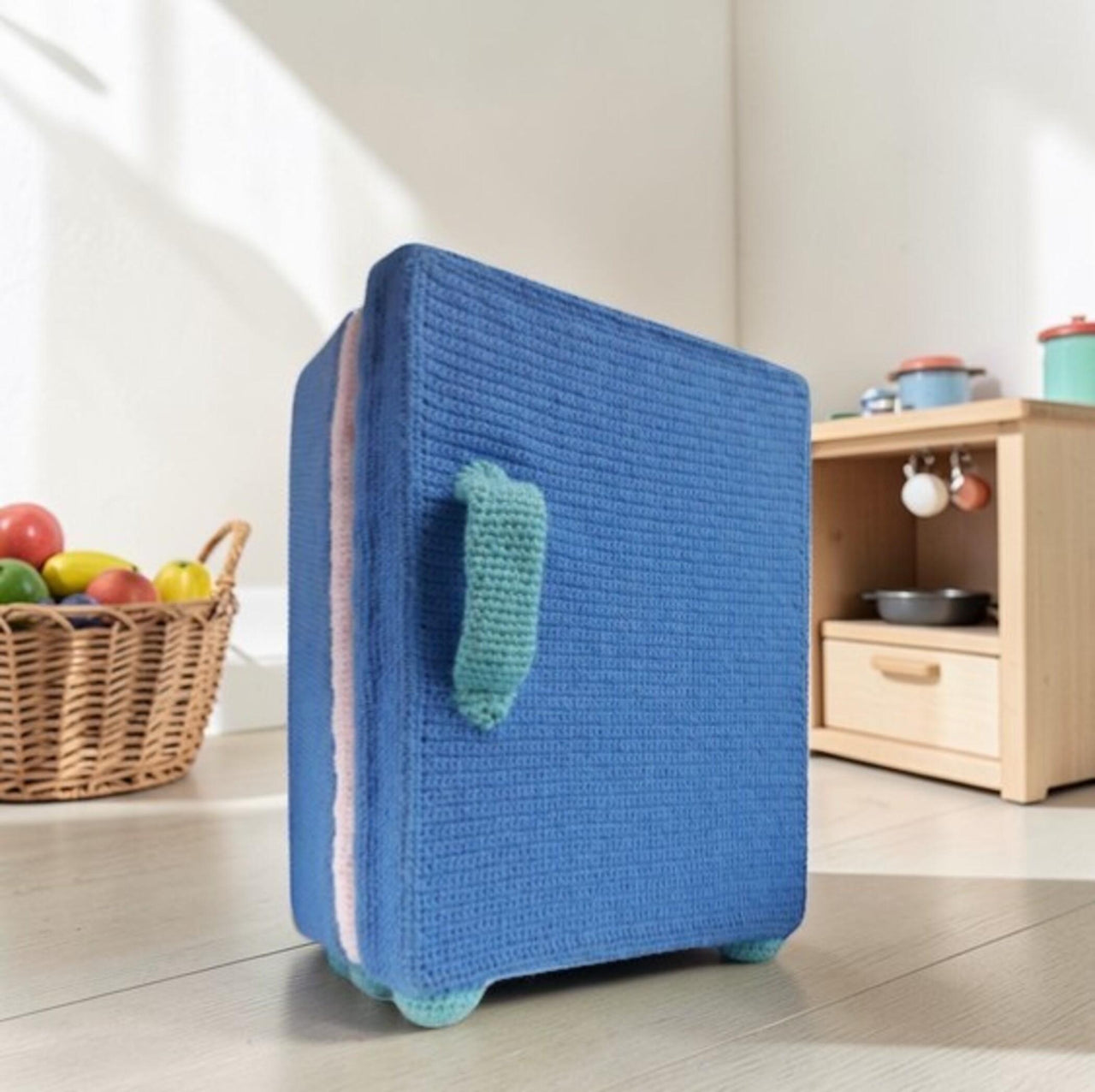 Crochet Mini Fridge Pattern: Montessori Baby Toy, Friendsgiving Decor (PDF Pattern)