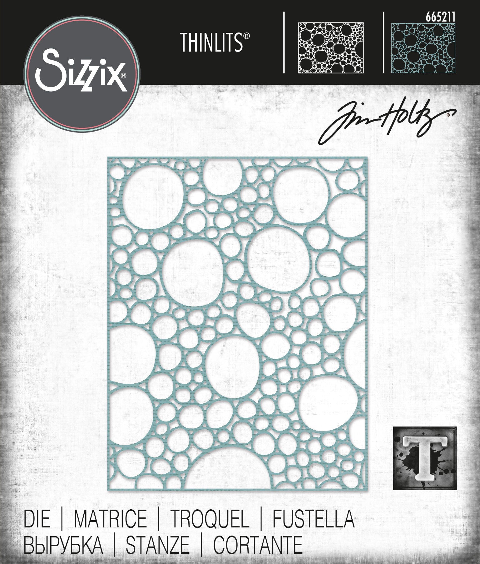 Sizzix Thinlits Die - Bubbling by Tim Holtz