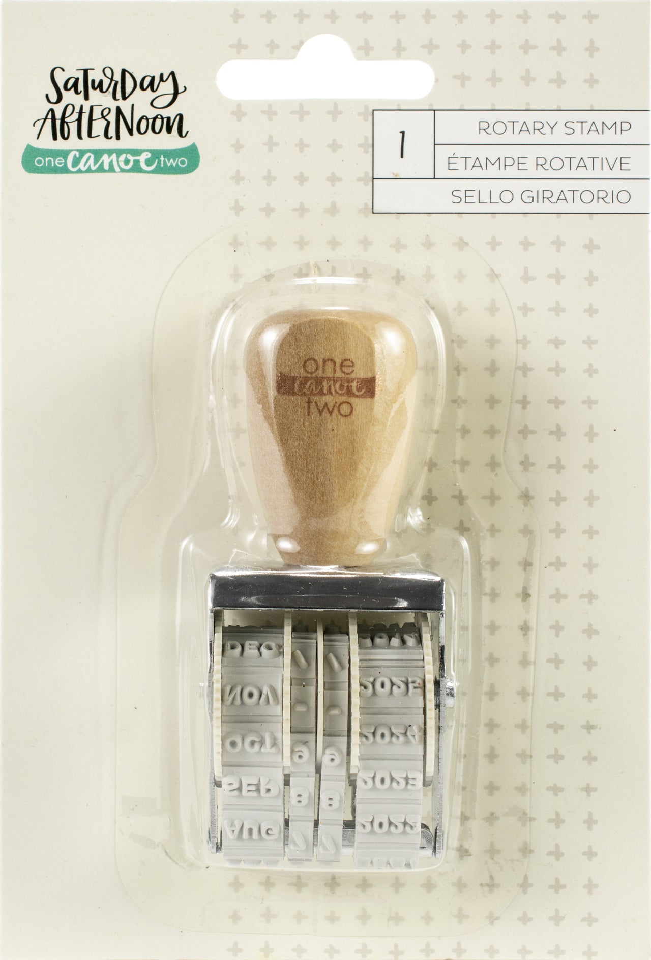 American Crafts One Canoe Two Saturday Afternoon Rotary Date Stamp - 571082