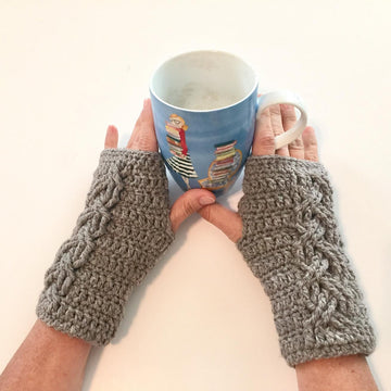 Cable Stitch Wrist Warmers