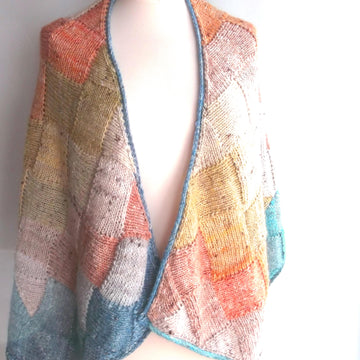 Noro entrelac wrap