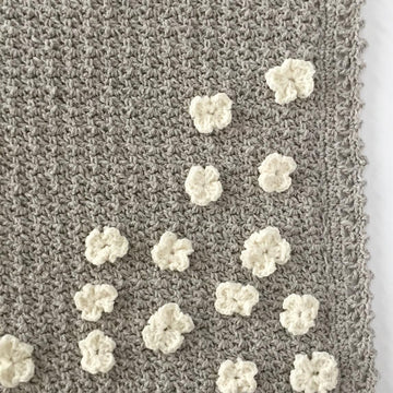 Flower Basket Baby Blanket