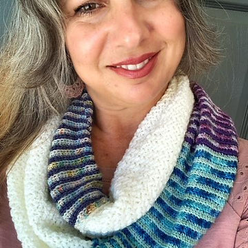 Sugar Stripe Infinity Scarf
