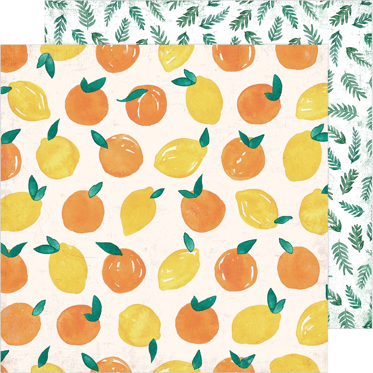 American Crafts Heidi Swapp Storyline Chapters Double-Sided Cardstock 12" 25/Pkg - Fresh Squeezed
