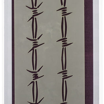 Creative Expressions 9"X2.5" Stencil By Andy Skinner - Barbed Wire