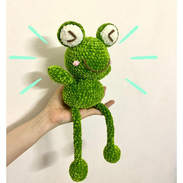 Pullable Plushie Frog Toy