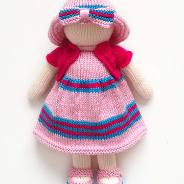Dolls clothes knitting pattern 19092