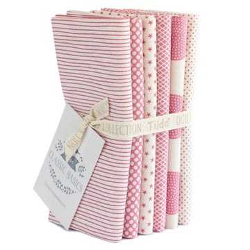 Tilda Basics  Fat Quarter Bundle - Pink