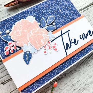 Pinkfresh Studio Clear Stamp Set 6"X8" - Scripted Bold Sentiments 1