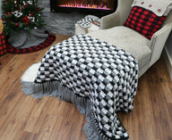Rustic Farmhouse Plaid Throw