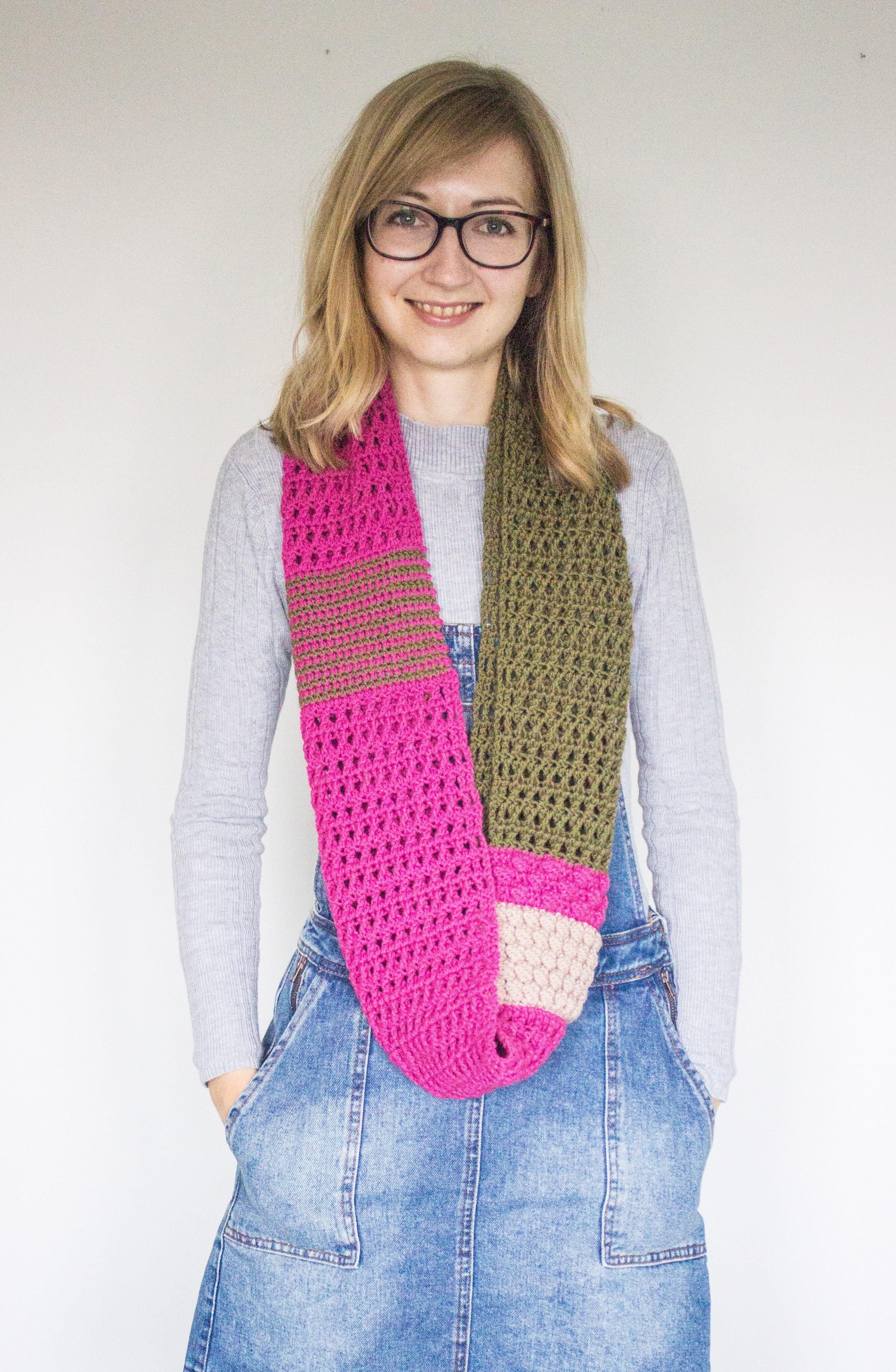 Blossom infinity scarf