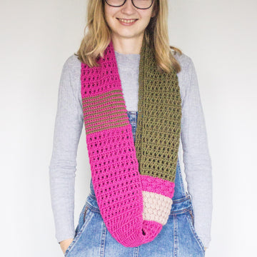 Blossom infinity scarf