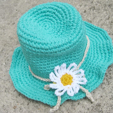 Crochet pattern summer baby hat
